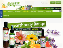 Tablet Screenshot of healthandhappiness.com.au